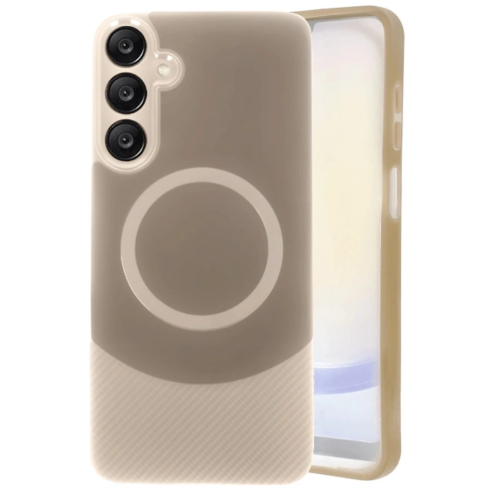 Newface Samsung A26 Kılıf Maya Karbon Kapak - Kahverengi