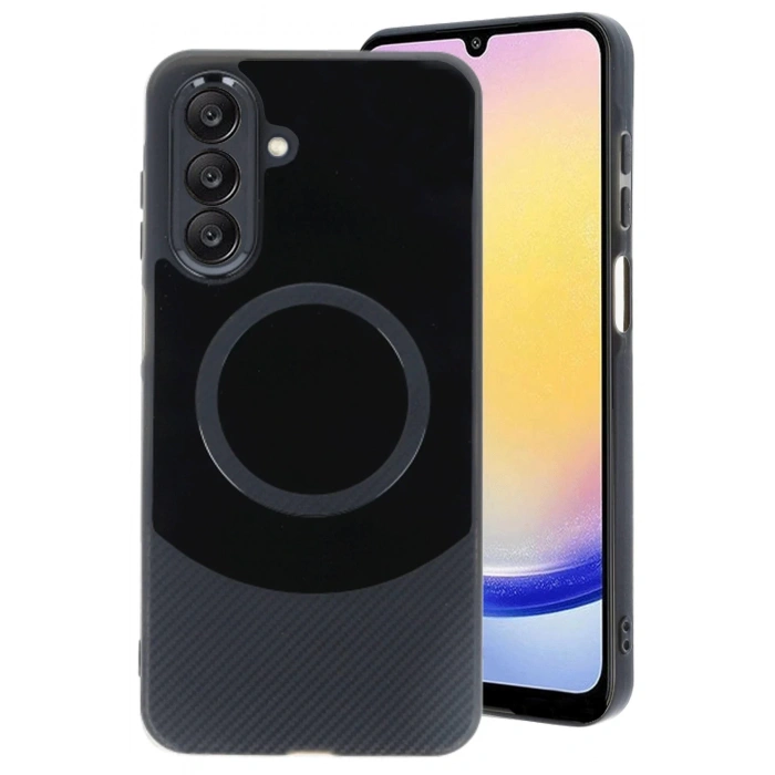 Newface Samsung A36 Kılıf Maya Karbon Kapak - Siyah