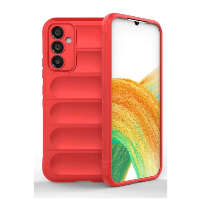 Newface Samsung A36 Kılıf Optimum Silikon - Kırmızı