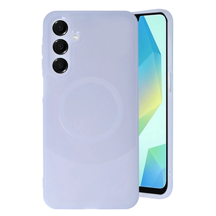 Newface Samsung A56 Kılıf Maya Karbon Kapak - Lila