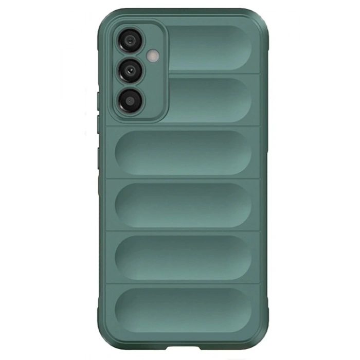 Newface Samsung A56 Kılıf Optimum Silikon - Koyu Yeşil