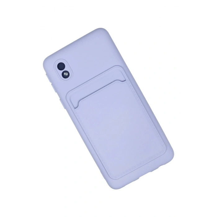 Newface Samsung Galaxy A01 Core Kılıf Kelvin Kartvizitli Silikon - Lila
