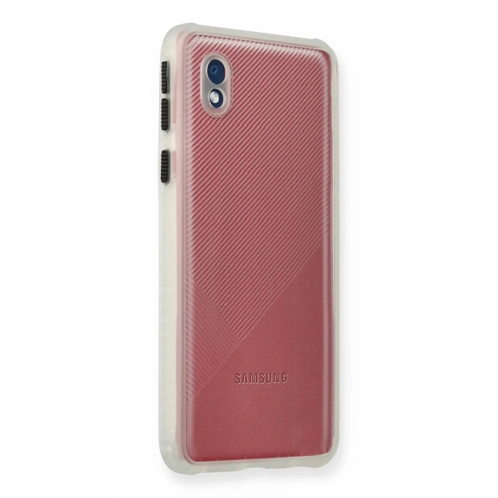 Newface Samsung Galaxy A01 Core Kılıf Miami Şeffaf Silikon - Şeffaf