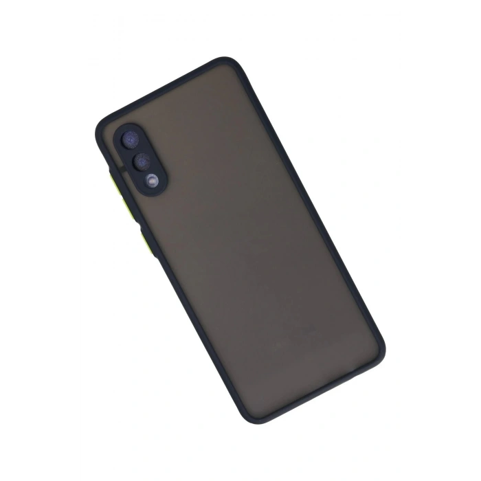 Newface Samsung Galaxy A02 Kılıf Montreal Silikon Kapak - Lacivert