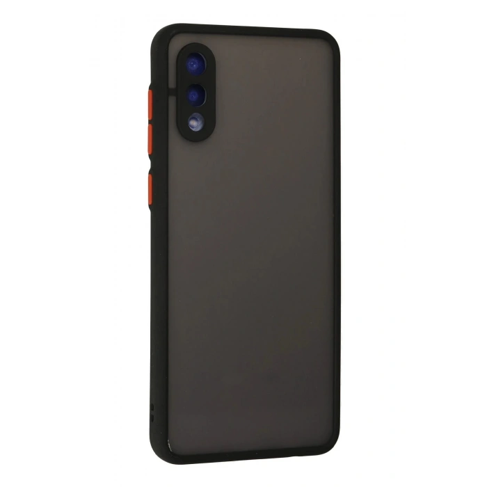 Newface Samsung Galaxy A02 Kılıf Montreal Silikon Kapak - Siyah