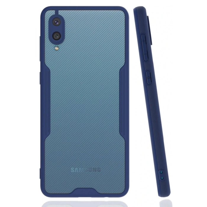 Newface Samsung Galaxy A02 Kılıf Platin Silikon - Lacivert