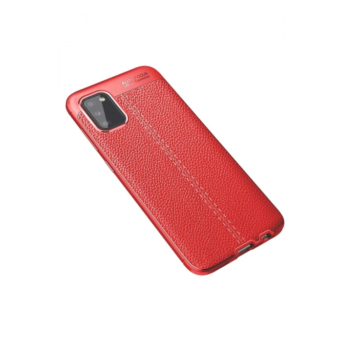 Newface Samsung Galaxy A02S Kılıf Auto Focus Kapak - Kırmızı