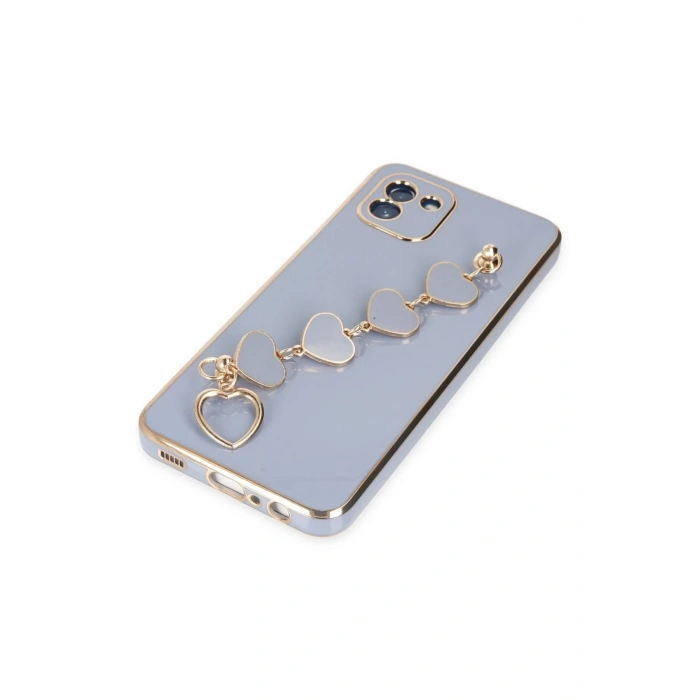 Newface Samsung Galaxy A03 Kılıf Esila Silikon - Gri