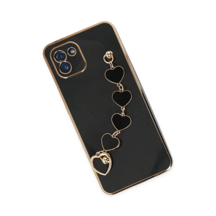 Newface Samsung Galaxy A03 Kılıf Esila Silikon - Siyah