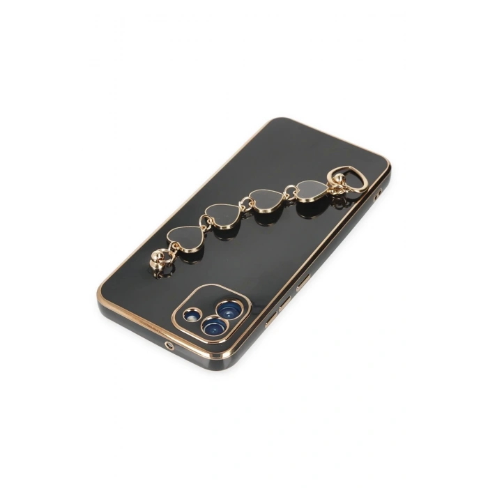 Newface Samsung Galaxy A03 Kılıf Esila Silikon - Siyah