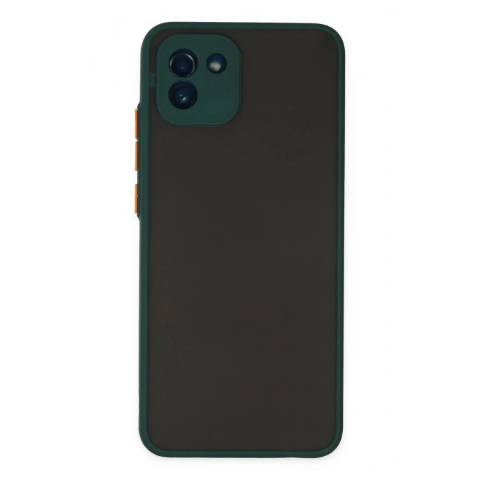 Newface Samsung Galaxy A03 Kılıf Montreal Silikon Kapak - Yeşil