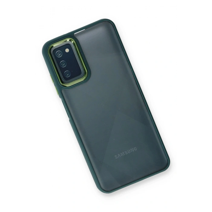 Newface Samsung Galaxy A03S Kılıf Dora Kapak - Haki Yeşil