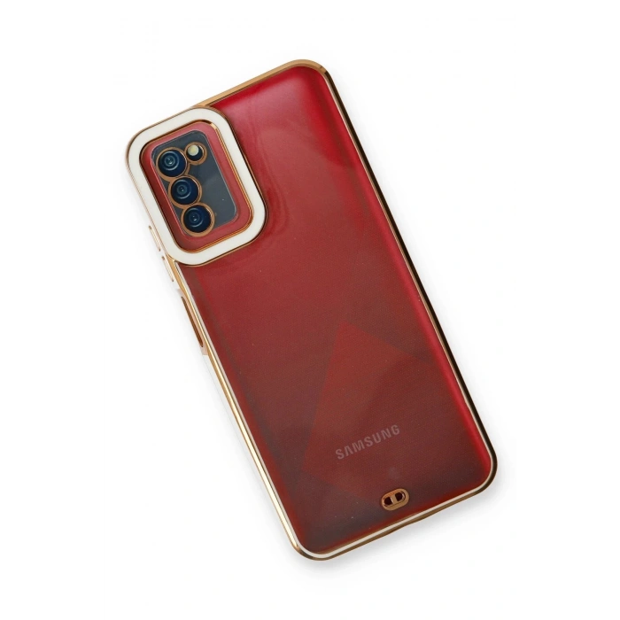 Newface Samsung Galaxy A03S Kılıf Liva Lens Silikon - Beyaz