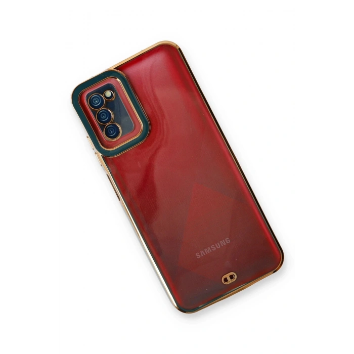 Newface Samsung Galaxy A03S Kılıf Liva Lens Silikon - Yeşil