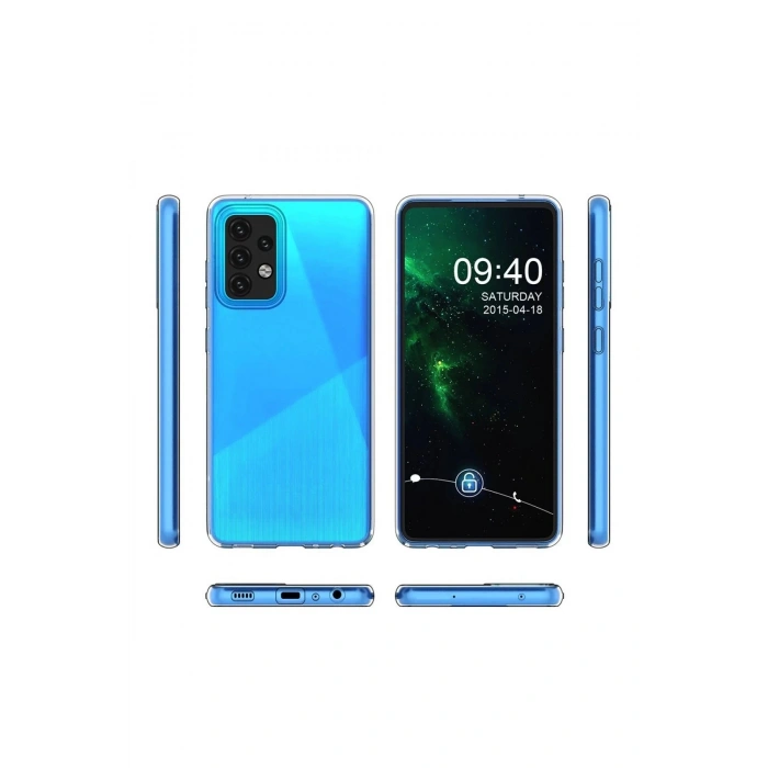 Newface Samsung Galaxy A03S Kılıf Lüx Şeffaf Silikon