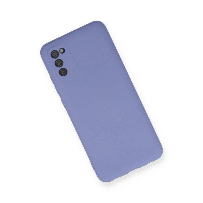 Newface Samsung Galaxy A03S Kılıf Nano içi Kadife Silikon - Lila