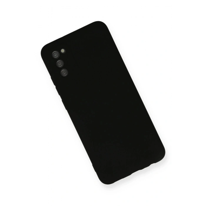 Newface Samsung Galaxy A03S Kılıf Nano içi Kadife Silikon - Siyah