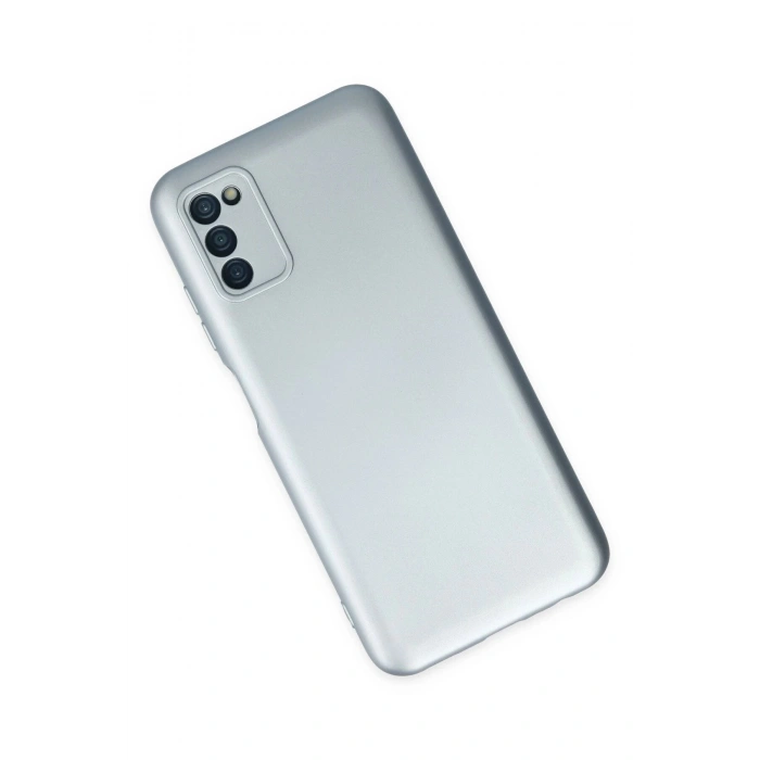 Newface Samsung Galaxy A03S Kılıf Nano içi Kadife Silikon - Sky Blue