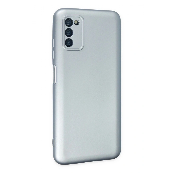 Newface Samsung Galaxy A03S Kılıf Nano içi Kadife Silikon - Sky Blue