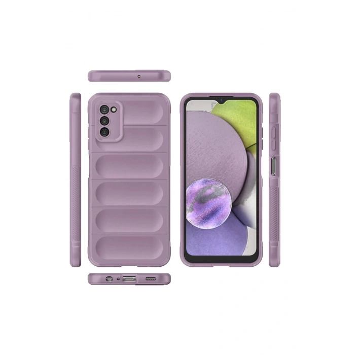 Newface Samsung Galaxy A03S Kılıf Optimum Silikon - Mor