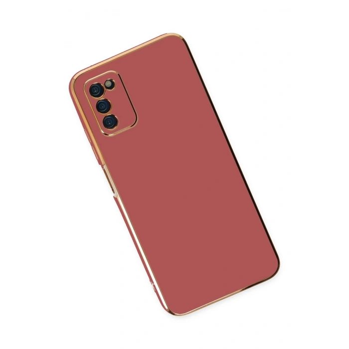 Newface Samsung Galaxy A03S Kılıf Volet Silikon - Kırmızı