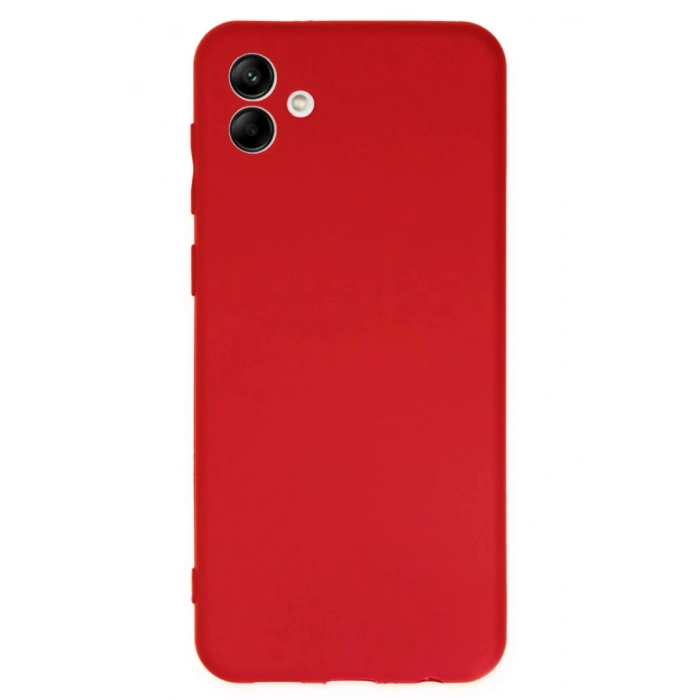 Newface Samsung Galaxy A04 Kılıf First Silikon - Kırmızı