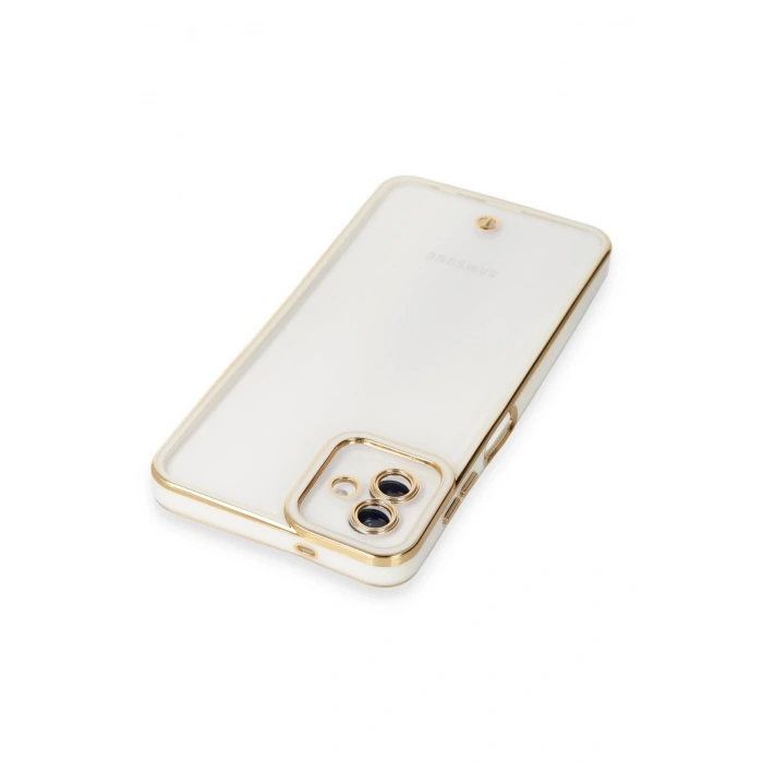 Newface Samsung Galaxy A04 Kılıf Liva Lens Silikon - Beyaz