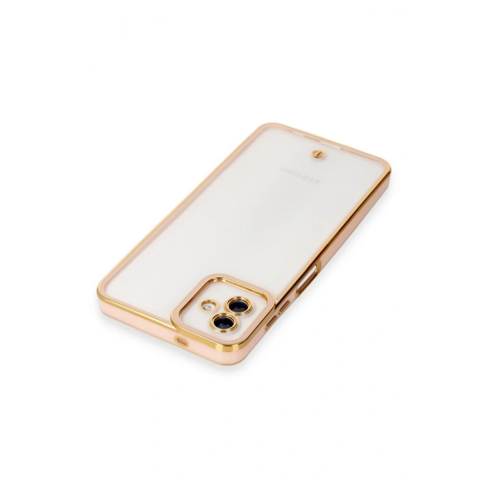 Newface Samsung Galaxy A04 Kılıf Liva Lens Silikon - Rose