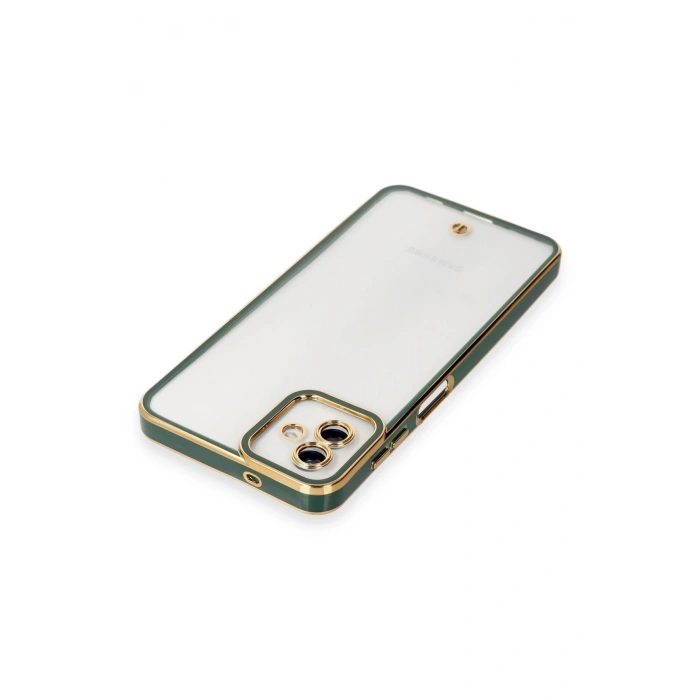 Newface Samsung Galaxy A04 Kılıf Liva Lens Silikon - Yeşil