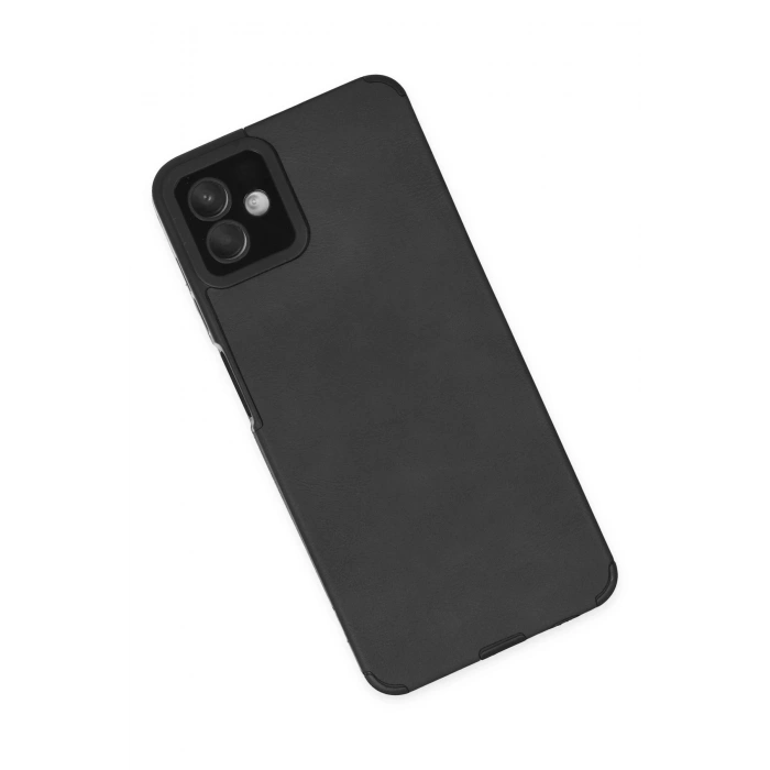 Newface Samsung Galaxy A04 Kılıf Loop Deri Silikon - Siyah