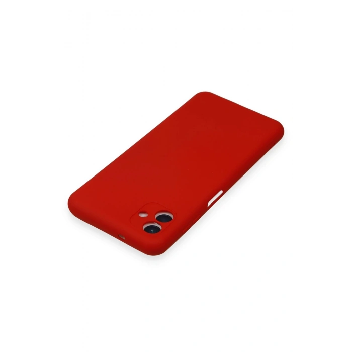 Newface Samsung Galaxy A04 Kılıf Nano içi Kadife Silikon - Kırmızı