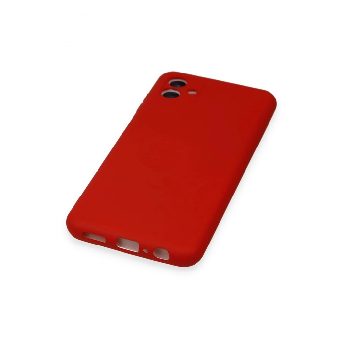 Newface Samsung Galaxy A04 Kılıf Nano içi Kadife Silikon - Kırmızı