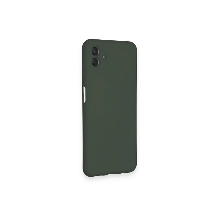 Newface Samsung Galaxy A04 Kılıf Nano içi Kadife Silikon - Koyu Yeşil
