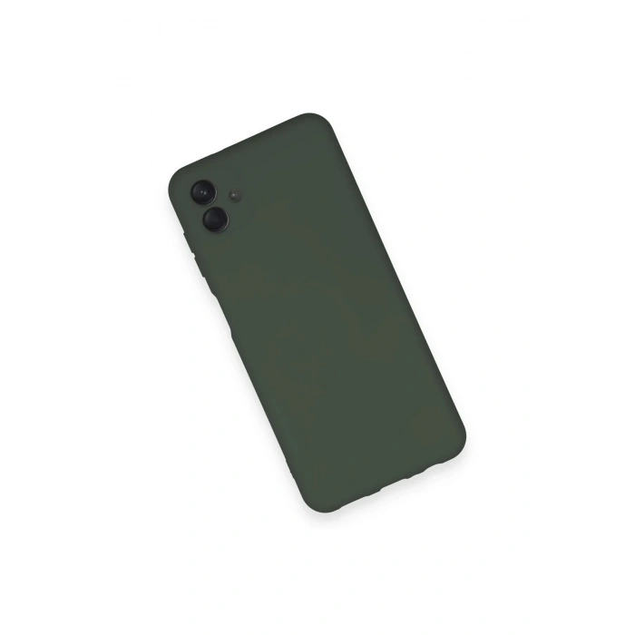 Newface Samsung Galaxy A04 Kılıf Nano içi Kadife Silikon - Koyu Yeşil