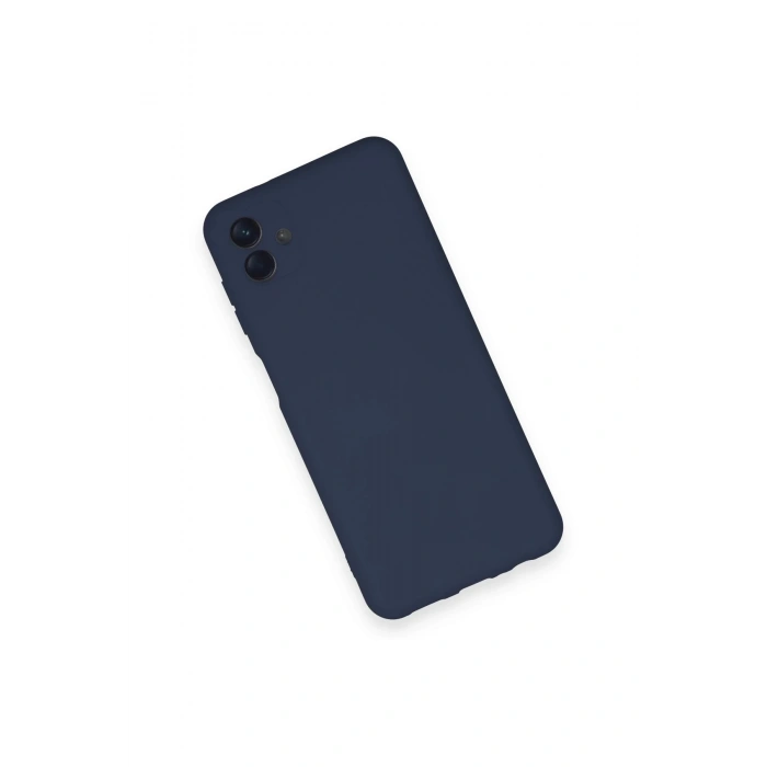 Newface Samsung Galaxy A04 Kılıf Nano içi Kadife Silikon - Lacivert