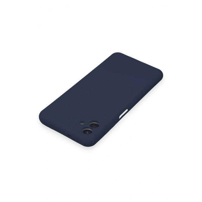 Newface Samsung Galaxy A04 Kılıf Nano içi Kadife Silikon - Lacivert