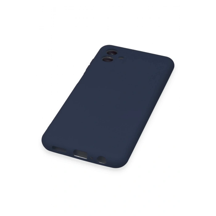 Newface Samsung Galaxy A04 Kılıf Nano içi Kadife Silikon - Lacivert