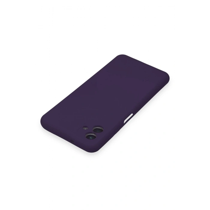Newface Samsung Galaxy A04 Kılıf Nano içi Kadife Silikon - Mor