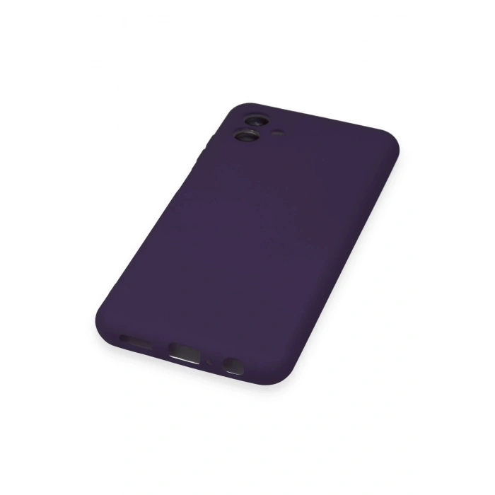 Newface Samsung Galaxy A04 Kılıf Nano içi Kadife Silikon - Mor