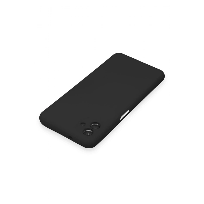 Newface Samsung Galaxy A04 Kılıf Nano içi Kadife Silikon - Siyah