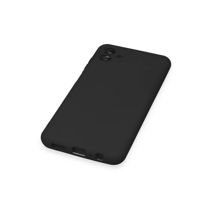 Newface Samsung Galaxy A04 Kılıf Nano içi Kadife Silikon - Siyah