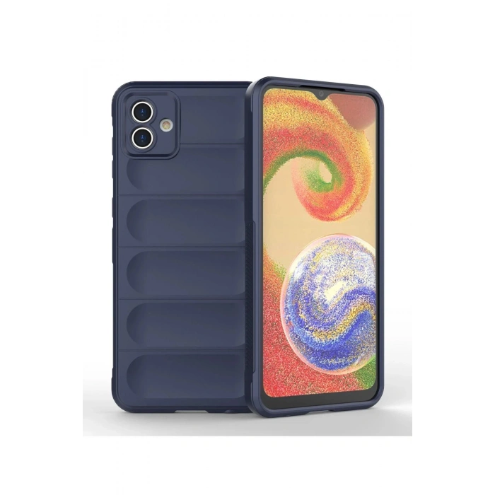 Newface Samsung Galaxy A04 Kılıf Optimum Silikon - Lacivert