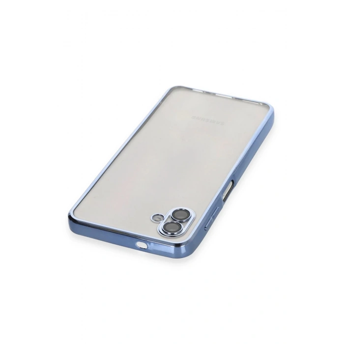 Newface Samsung Galaxy A04 Kılıf Razer Lensli Silikon - Açık Mavi