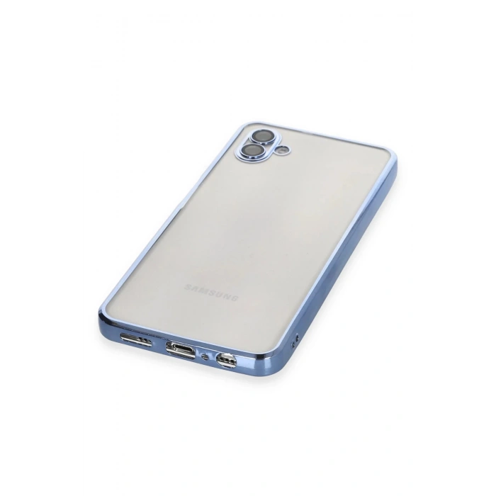 Newface Samsung Galaxy A04 Kılıf Razer Lensli Silikon - Açık Mavi