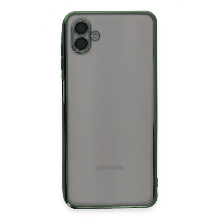 Newface Samsung Galaxy A04 Kılıf Razer Lensli Silikon - Yeşil