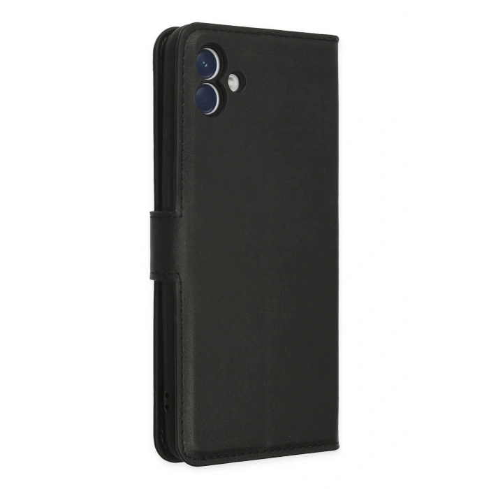 Newface Samsung Galaxy A04 Kılıf Trend S Plus Kapaklı Kılıf - Siyah