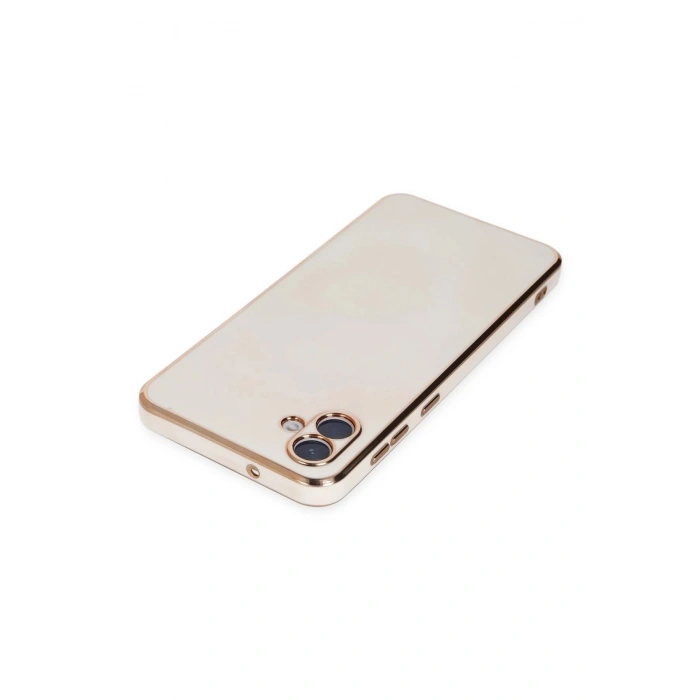 Newface Samsung Galaxy A04 Kılıf Volet Silikon - Beyaz