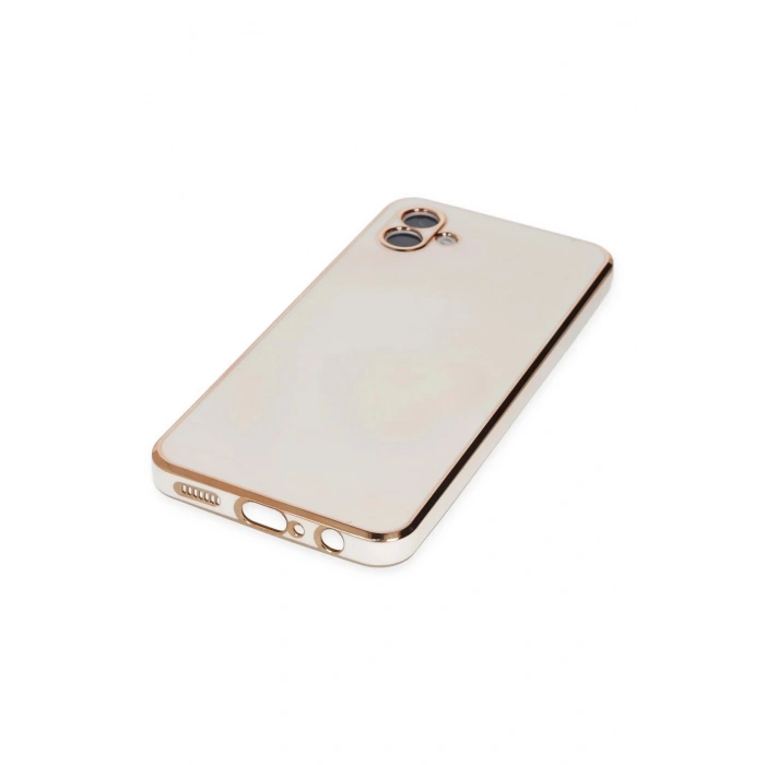 Newface Samsung Galaxy A04 Kılıf Volet Silikon - Beyaz