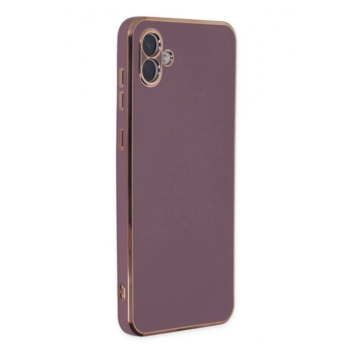 Newface Samsung Galaxy A04 Kılıf Volet Silikon - Mor