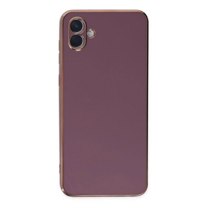 Newface Samsung Galaxy A04 Kılıf Volet Silikon - Mor